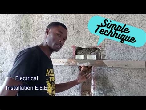 how to put electrical box in existng concrete site youtube.com|electrical outlet box concrete block.